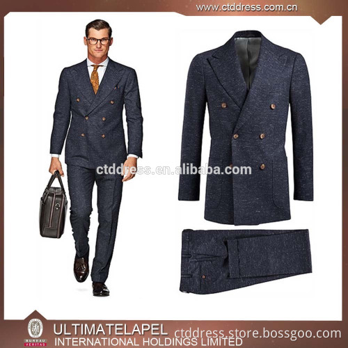 Business New Hot Custom Tailored Double Breasted Men's Suit